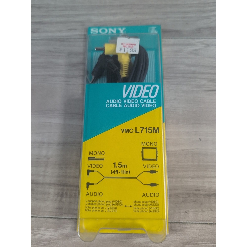 Sony VMC-L715M Audio Video Cable Genuine Original 4ft - 1.5m ( NEW SEALED )